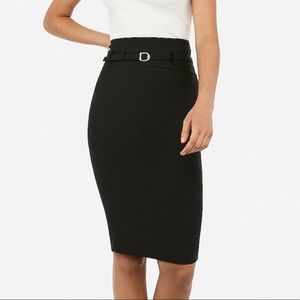 Express High waisted supersoft belted pencil skirt
